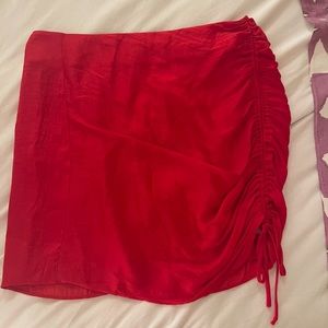 Red size M skirt! Worn once
